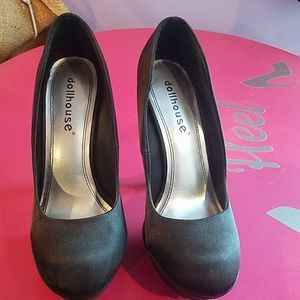 Dollhouse jeweled heel heels